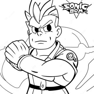 Page De Coloriage Guile Avec Sonic Boom 102246-40552