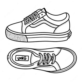 Vans Shoes Pages À Colorier