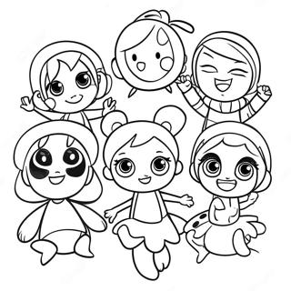 Page À Colorier De Miraculous Ladybug Colorée Et Ses Amis Pages À Colorier