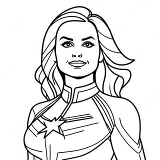 Captain Marvel Pages À Colorier