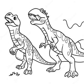 Page De Coloriage Indoraptor Contre T Rex 102608-40826