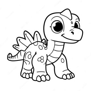 Page De Coloriage De Bebe Indoraptor Mignon 102609-40832