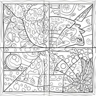 Page De Coloriage De Grille Mystere Amusante 102735-40927