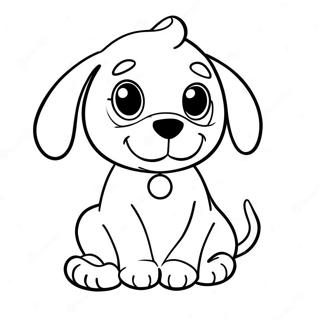 Page De Coloriage De Chiot Mignon Realiste 102861-41015