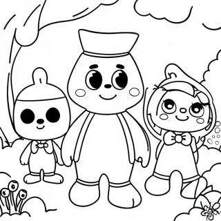 Page De Coloriage Des Personnages De Willys Wonderland 102888-41037