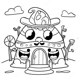 Page De Coloriage De La Maison Des Plaisirs De Willys Wonderland 102889 41043