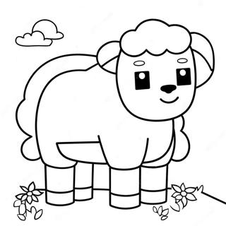 Page De Coloriage De Mouton Mignon Minecraft 103070-41178