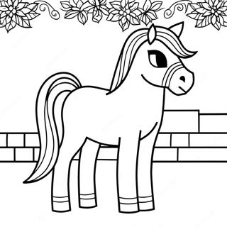 Page De Coloriage De Cheval Majestueux Minecraft 103073-41189