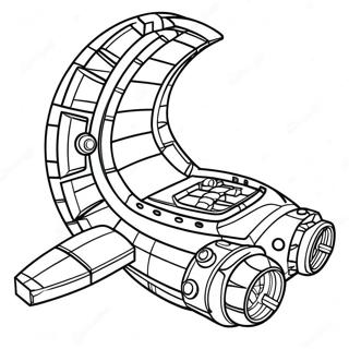 Page De Coloriage De Vaisseau Spatial De Briques Lego Amusant 103198-41288