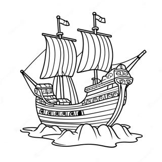 Page De Coloriage De Navire Pirate De Briques Lego Aventureux 103199-41289