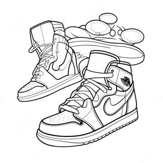 Jordan 1 Pages À Colorier