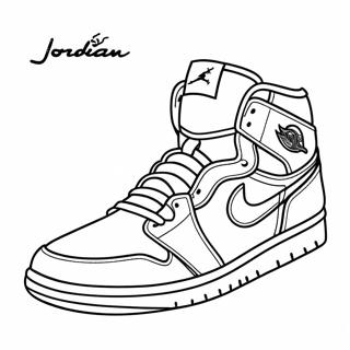 Page De Coloriage De Jordan 1 103247 41316
