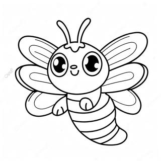 Page De Coloriage De Papillon De Nuit Mignon En Dessin Anime 103378 41425