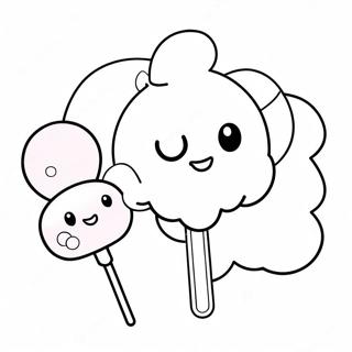 Page De Coloriage Personnage De Barbe A Papa Mignon 103457-41492