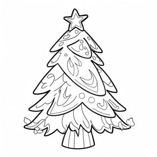 Page De Coloriage De Sapin De Noel Festif 103633-41617