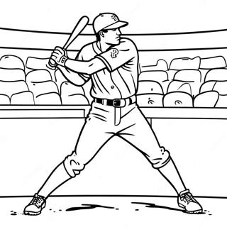 Page De Coloriage Dun Joueur De Baseball Des Texas Rangers En Action 103684-41658