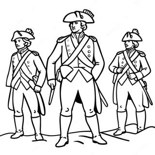 Page De Coloriage Des Soldats De La Guerre Dindependance 103711 41681