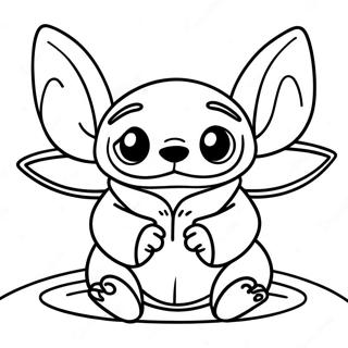 Stitch Et Bébé Yoda Pages À Colorier