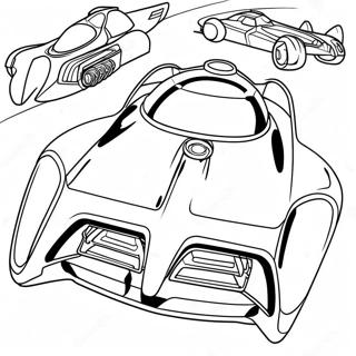 Page De Coloriage Du Design Futuriste De La Batmobile 103815-41762