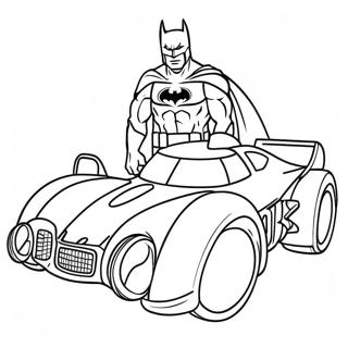 Page De Coloriage De La Batmobile Avec Batman 103816-41765