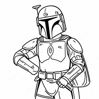 Boba Fett Pages À Colorier