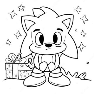 Page De Coloriage Sonic Noel 104045-41934