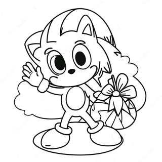 Page De Coloriage Sonic Noel 104045-41935