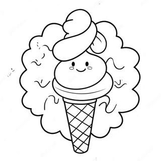 Page A Colorier De Cone De Glace Delicieux 10410-2782