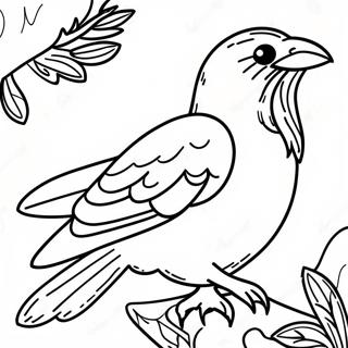 Page De Coloriage De Corbeaux 104224-42075