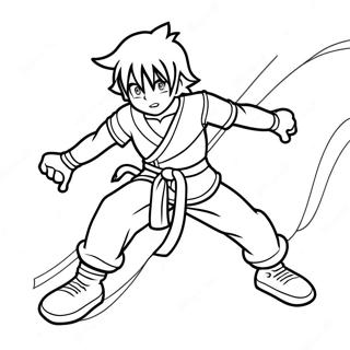 Page De Coloriage Riku En Action 104278 42122