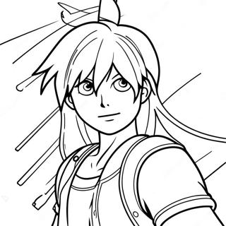 Page De Coloriage Riku En Action 104278 42124