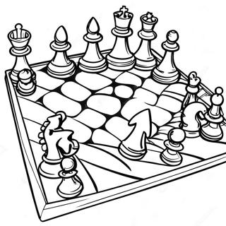 Page De Coloriage Dun Echiquier Fantastique 104331 42166