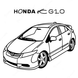 Honda Civic Pages À Colorier