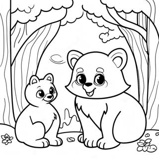 Page De Coloriage Animaux De La Foret 104533-42315