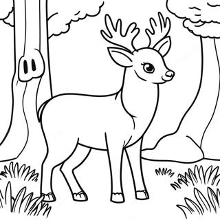 Page De Coloriage Animaux De La Foret Majestueux 104536-42327
