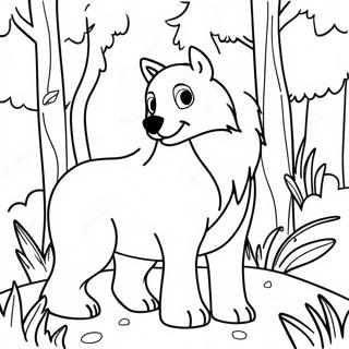 Page De Coloriage Animaux De La Foret Majestueux 104536-42328