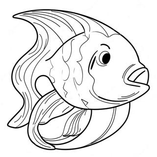 Poisson-Chat Pages À Colorier