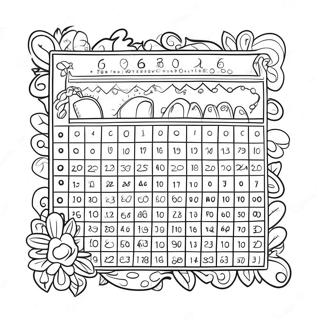 Page De Coloriage De La Table De Multiplication Amusante 104738-42477