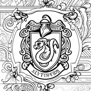 Harry Potter Serpentard Pages À Colorier