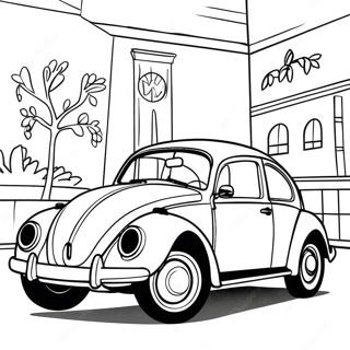 Page De Coloriage Volkswagen Coccinelle Classique 104894 42599