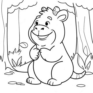 Page De Coloriage Gruffalo Amical 104920-42618