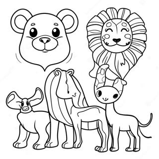 Page De Coloriage Animaux Africains 104996-42674