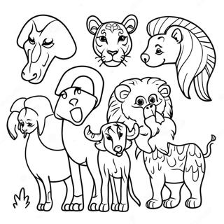 Page De Coloriage Animaux Africains 104996-42675