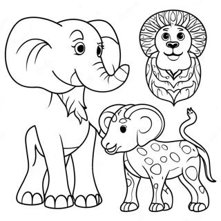 Page De Coloriage Animaux Africains 104996-42676