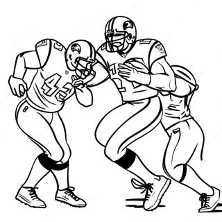 Page De Coloriage Joueurs Des Ravens De Baltimore En Action 105024-42706