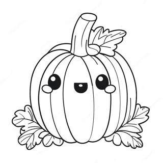 Page A Colorier De Citrouille Mignonne De Thanksgiving 10509-1834