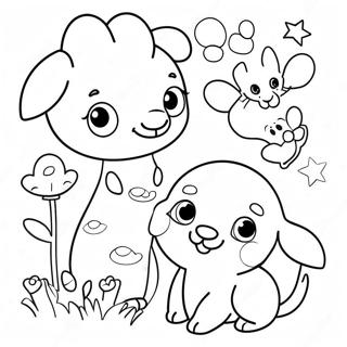 Page De Coloriage Danimaux Roses Mignons 105202-42838