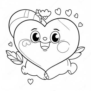 Page De Coloriage Coeur Mignon Nous Taimons 105278-42909