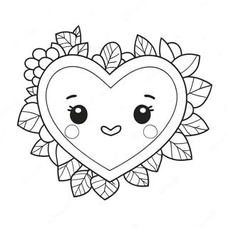 Page De Coloriage Coeur Mignon Nous Taimons 105278-42910