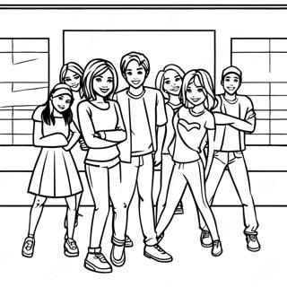 Page De Coloriage De High School Musical 105406-43007